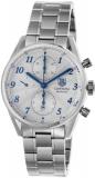 TAG Heuer Men's CAS2111.BA0730 Carrera Silver Dial Chronograph Steel Watch
