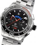 Tag Heuer Aquaracer Automatic Chronograph Black Dial Stainless Steel Mens Watch CAK211B.BA0833