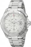 TAG Heuer Men's 'Aquaracer' Swiss Automatic Stainless Steel Dress Watch, Color:Silver-Toned (Model: CAY2111.BA0927)