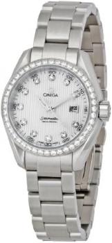 Omega Women's 231.15.30.61.55.001 Seamaster Aqua Terra Diamond Bezel Watch