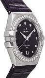 Omega Constellation Quartz (Battery) Purple Dial Womens Watch 123.18.35.60.60.001 (Pre-Owned)