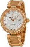Omega Deville Ladymatic Mother of Pearl Dial 18kt Rose Gold Ladies Watch 42565342055001