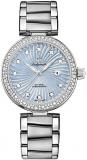 Omega Women's DeVille Ladymatic Blue Mother of Pearl Diamond Luxury Watch 425.35.34.20.57.002