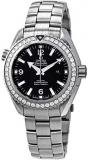 Omega Seamaster Planet Ocean Automatic Chronometer Diamond Black Dial Ladies Watch 232.15.38.20.01.001