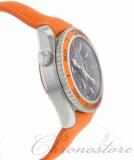 Omega Seamaster Black Dial Orange Leather Unisex Watch 22232385001003