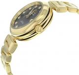 Omega DeVille Ladymatic Black Diamond Dial 18kt Yellow Gold Ladies Watch 425.60.34.20.51.002