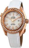 Omega Seamaster Planet Ocean 18K Rose Gold Diamond Automatic Ladies Watch 23258382004001