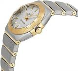 Omega Constellation Silver Dial Stainless Steel and Gold Ladies Watch 123.20.24.60.02.002