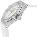 Omega Constellation 18k White Gold MOP Dial Diamond Watch 123.57.35.20.55.005