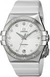 Omega Women's 123.12.35.60.52.001 Constellation L White Guilloche Dial Watch