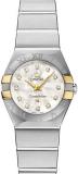 Omega Constellation Diamond Mother of Pearl Yellow Gold and Steel Ladies Watch 123.20.24.60.55.006
