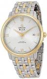 Omega DeVille Prestige Silver Dial Steel and Yellow Gold Mens Watch 42420372002001