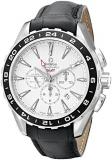 Omega Men's 231.13.44.52.04.001 Aqua Terra Automatic Stainless Steel Watch with Black Leather Band