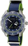 Omega Men's Speedmaster Titanium Swiss-Quartz Watch with Canvas Strap, Blue, 20 (Model: 31892457903001)