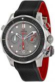 Omega Seamaster Diver 300 Chronograph Automatic Grey Dial Black Rubber Mens Watch 21292445099001