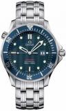 Omega Men's 2221.80.00 Seamaster 300M Quartz &#34;James Bond&#34; Blue Dial Watch