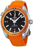 Omega Seamaster Planet Ocean Automatic Black Dial Orange Rubber Mens Watch 23232422101001