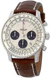 Breitling Navitimer 1 Chronograph Automatic Chronometer Silver Dial Men's Watch AB0121211G1P1