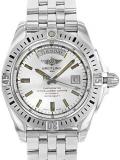 Breitling Galactic 44 Chronometer Sierra Silver Date/Day Dial Steel Men's Watch A45320B9-G797SS