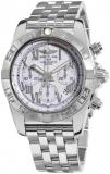 Breitling Men's AB011011/A690 Chronomat B01 White Chronograph Dial Watch