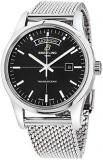 Breitling Transocean Black Dial Stainless Steel Men's Watch A4531012/BB69/154A