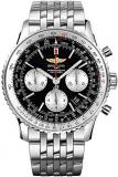 Breitling Navitimer 1 Black Dial Stainless Steel Men's Watch AB012721.BD09.443A