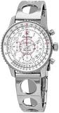 Breitling Montbrillant 01 White Dial Automatic Men's Chronograph Watch AB013112/G735SS