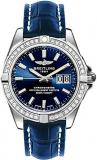 Breitling Galactic 41 Blue Dial Diamond Watch A49350LA/C929-719P