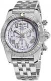 Breitling Men's AB011012/A690 Chronomat B01 White Chronograph Dial Watch