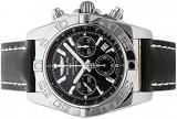 Breitling Chronomat 44 Carbon Black Dial Chronograph Automatic Men's Watch AB011012-M524BKLT