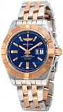 Breitling Galactic 41 Blue Dial Stainless Steel and 18K Rose Gold Men's Watch C4...