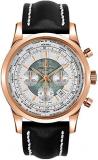 Breitling Transocean Chronograph Unitime Solid 18k Rose Gold Men's Watch RB0510U0/A733-441X