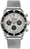 Breitling Superocean Heritage II B01 Chronograph 44 Silver Dial Men's Watch AB0162121G1A1