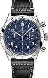 Breitling Super AVI B04 Chronograph GMT 46 Blue Dial Men's Watch AB04451A1C1X1