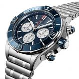 Breitling Super Chronomat B01 44 Blue Dial Mens Watch AB0136161C1A1