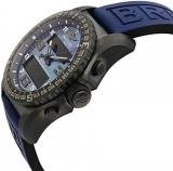 Breitling Cockpit B50 Black Titanium Men's Watch on Blue Twin Pro Rubber Strap VB501019/C932-261S