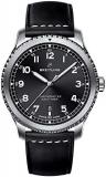 Breitling Men's A1731410-BG68-489X 'Navitimer' Black Leather Watch