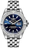Breitling Galactic 41 Blue Dial with Diamond Bezel Men's Watch A49350LA/C929-366A