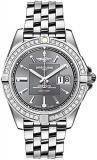 Breitling Galactic 41 Gray Dial Diamond Bezel Men's Watch A49350LA/F549-366A
