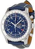 Breitling Men's A2432212/C651 Navitimer World Blue Chronograph Dial Watch