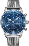 Breitling Superocean Heritage II Chronograph Automatic Chronometer Blue Dial Men...