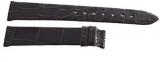 Longines 17mm x 14mm Dark Brown Alligator Glossy Leather Strap L682135258