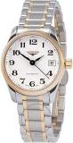 Longines Master Collection Automatic in Steel and 18k Gold Transparent Case Back Women's Watch