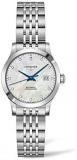 Longines Record Automatic Chronometer Diamond White Mother of Pearl Dial Ladies Watch L2.321.4.87.6