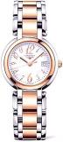 Longines Prima Luna Mother of Pearl Dial Steel and Rose Gold Ladies Watch L81125836