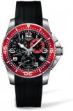 Longines HydroConquest Chronograph Black Dial Stainless Steel Mens Watch L36904592