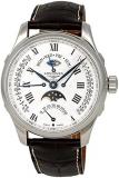 Longines Master Collection Automatic Multi-Function Silver Dial Brown Leather Mens Watch L27394713