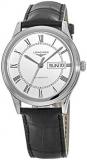 Longines Flagship Automatic White Dial Black Leather Men's Watch L4.899.4.21.2