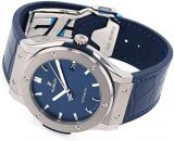 Hublot HUBLOT Classic Fusion Titanium Blue 511.NX.7170.LR Blue Dial Watch Men's (W204339) [Parallel Import]