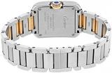 Cartier Tank Anglaise Small Silver Dial Stainless Steel 18kt Rose Gold Ladies Watch WT100024